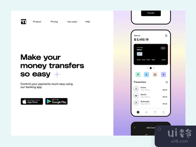 银行业务登陆页(Banking Landing Page)