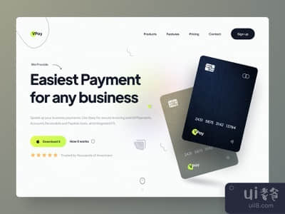 网页设计。金融科技登陆页(Web Design: Fintech Landing Page)