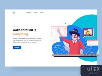 AgentNED英雄部分 ???(AgentNED hero section ??‍?)