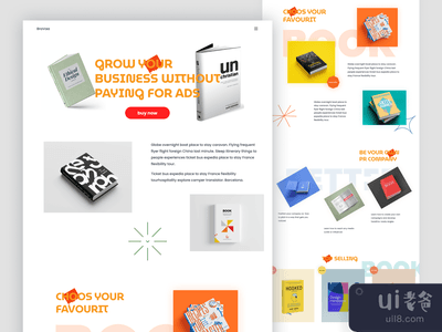 图书登陆页设计(Book Landing Page Design)