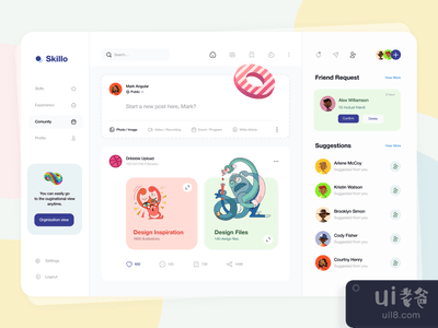 职业和经验跟踪仪表板(Skillo || Career & Experience Tracking Dashboard)