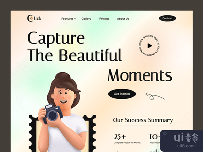 摄影网络登陆页(Photography Web Landing Page)