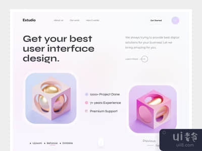 设计工作室 - 网站设计概念(Design Studio - Website Design Concept)