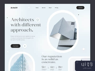 建筑公司网站设计(Architecture Firm Website Design)