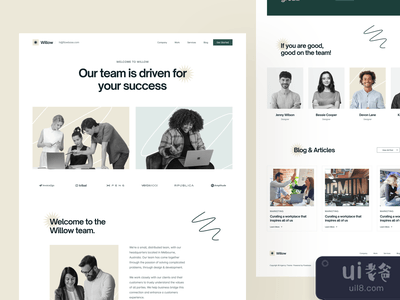 着陆。柳树机构模板(Landing: Willow Agency Template)