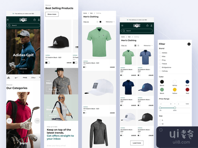 克拉克斯高尔夫商店响应式(Clarkes Golf Shops Responsive)