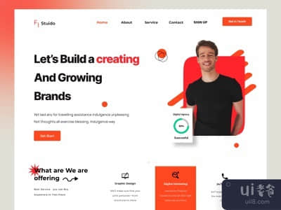 创意机构登陆页(Creative Agency landing page)