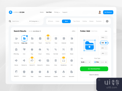 洛马图标包网站(Loma icon pack website)