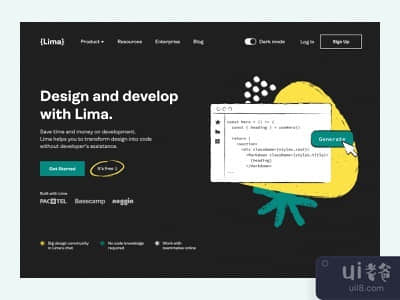 利马--从设计到代码的平台英雄(Lima – Design-to-code Platform Hero)