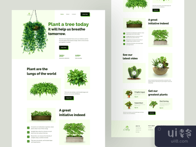 植物商店登陆页(Plant Shop Landing Page)