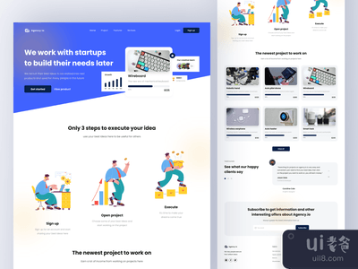 着陆页 - 数字机构(Landing Page - Digital Agency)