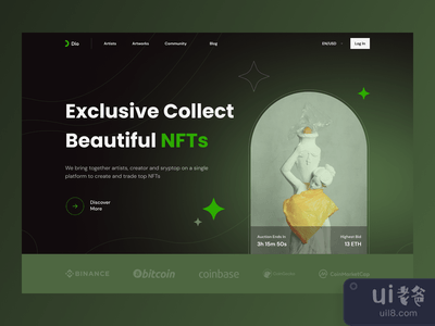 迪奥 - NFT市场网站(Dio - NFT Marketplace Website)
