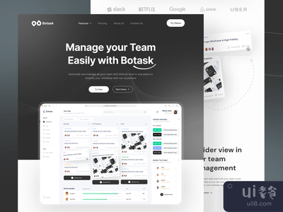Botask任务管理仪表板概念 ?(Botask Task Management Dashboard Concept ?)