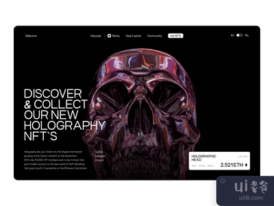 NFT登陆页网站(NFT Landing Page Website)