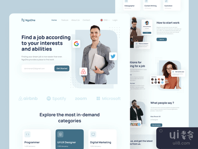 NgoDhe - 工作搜寻器登陆页(NgoDhe - Job Finder Landing Page)