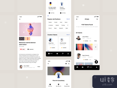 Artply移动应用程序设计 -(Artply Mobile App Design -)