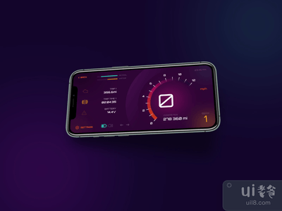 摩托车仪表板动画(Motorcycle Dashboard Animation)