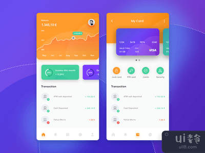 数字钱包应用程序 - 探索设计(Digital Wallet App - Exploration Design)