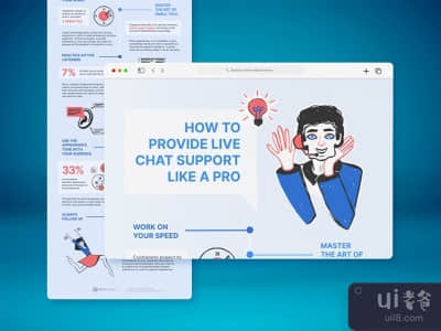 信息图设计--客户交流平台(Infographic Design — Customer Communication Platform)