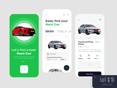 汽车租赁应用概念(Car Rental App Concept)