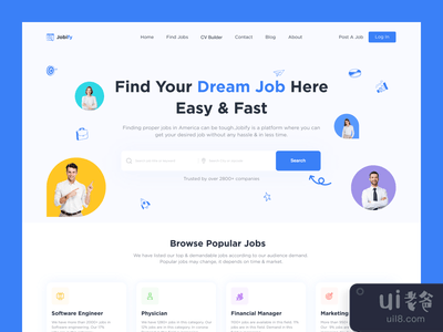 Jobify - 工作网站头条(Jobify - Job Website Header)