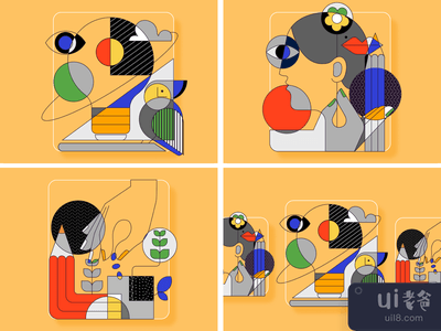 几何插图(Geometric illustrations)