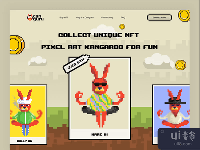 CanGuru - 独特的像素艺术NFT系列(CanGuru - Unique Pixel Art NFT Collection)