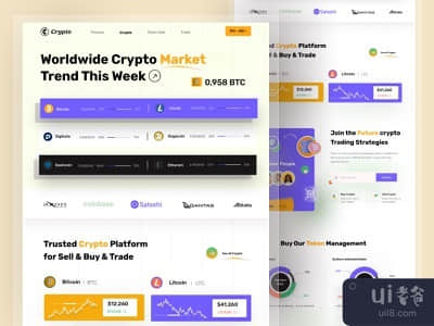 加密货币 - 登陆页(Crypto - landing Page)
