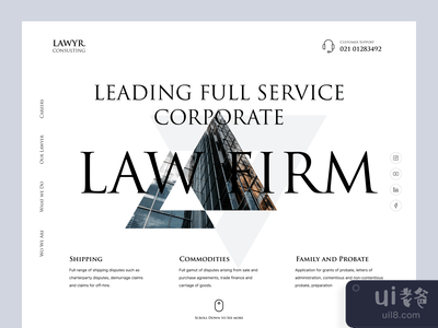 #探索:LAWYR咨询公司网站头条(#Exploration : LAWYR Consulting Website Header)
