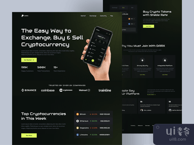 DARK - 加密货币登陆页 ✨(DARK - Cryptocurrency Landingpage ✨)
