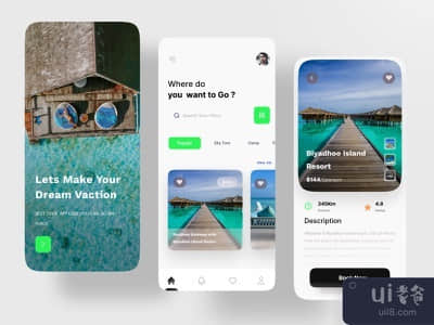旅行服务 - 应用程序UIUX设计(Travel Service - App UIUX Design)