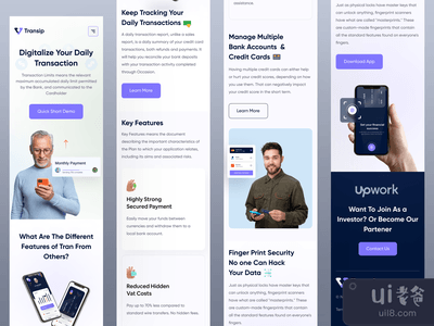 金融技术网站 - 移动响应(Fintech Website - Mobile Responsive)