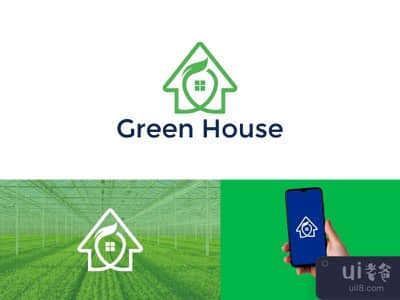 绿色家园标志标识(Green Home Logo Mark)