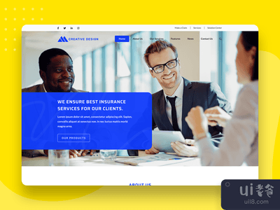 网站标题设计 - 网站ui ux设计 - 网页设计(Website header design - Website ui ux design - Web design)