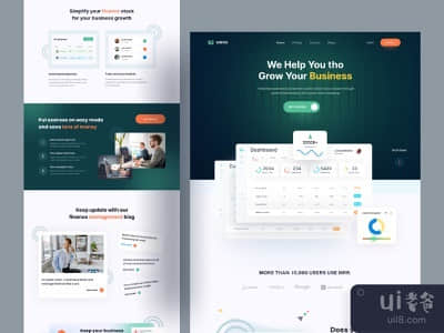 SaaS业务着陆页 - MRR。(SaaS Business Landing Page - MRR.)