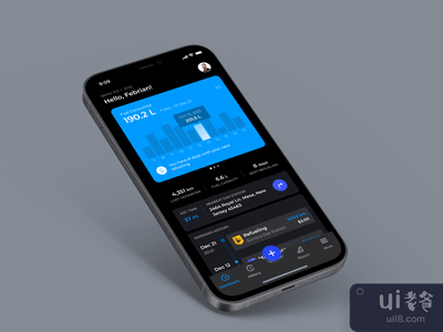 Fuelo - 燃油费用追踪器应用概念(Fuelo - Fuel Expense Tracker App Concept)