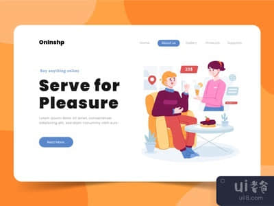 网上购物平台登陆页(Online Shopping Platform Landing Page)