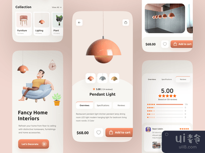 电子商务应用程序用户体验/用户界面(Ecommerce App UX/UI)