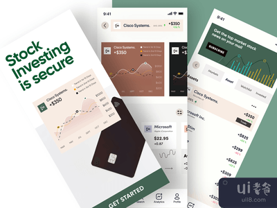 股票资产列表应用程序ui(Stock Asset Listing App ui)