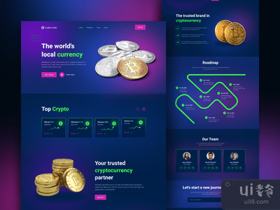 加密货币登陆页(Crypto Landing Page)