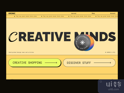 创意博客和商店登陆页面(Creative Blog & Shop Landing Page)