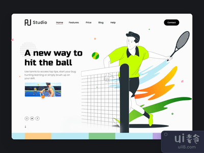 网球技巧和窍门登陆页(Tennis Tips & Tricks Landing Page)
