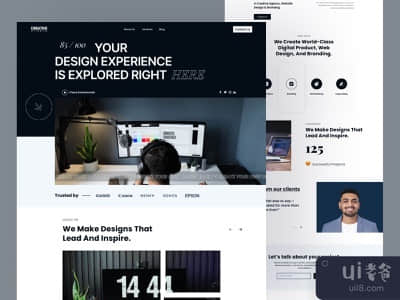 创意工作室设计机构网站(Creative Studio Design Agency Website)