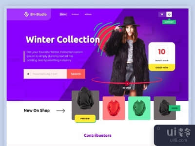 时尚电商网站ui设计(Fashion e-commerce website ui design)