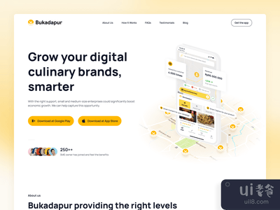 布卡达普尔登陆页 - 标题概念(Bukadapur Landing Page - Header Concept)