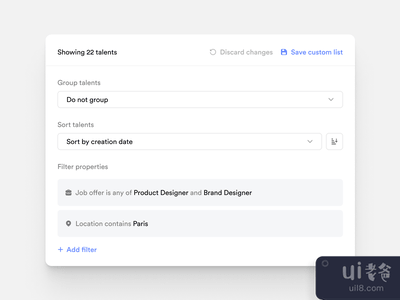 Crew.work - 过滤器(Crew.work — Filters)