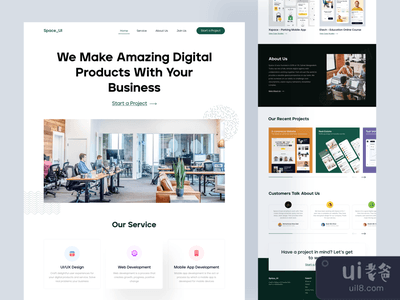 数字机构登陆页(Digital Agency Landing Page)