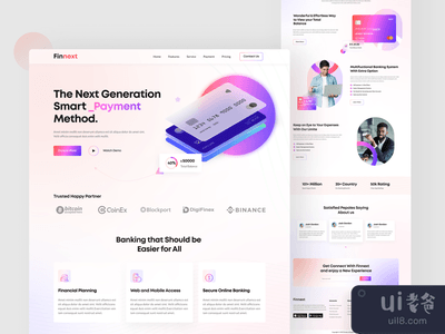 Finnext-数字银行登陆页面(Finnext-Digital Banking Landing Page)
