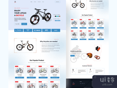 产品登陆页（自行车）(Product landing page (Bicycle))
