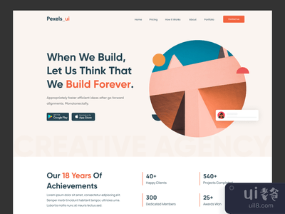 创意机构登陆页(Creative Agency Landing page)